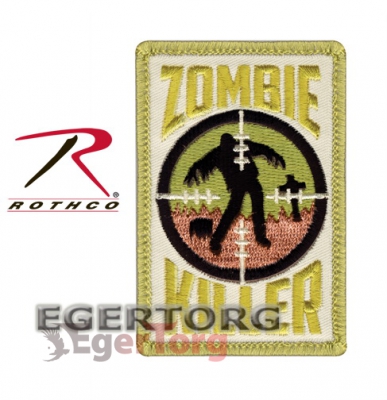 Нашивка  -  72184 ROTHCO ZOMBIE KILLER PATCH WITH HOOK BACK
