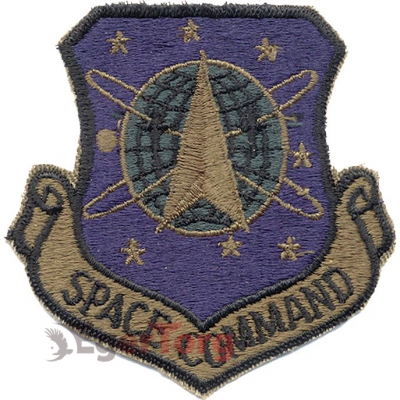 Нашивка приглушенная   Space Command     -  72102 U.S.A.F. Space Command (AFSPC) Subdued Patch