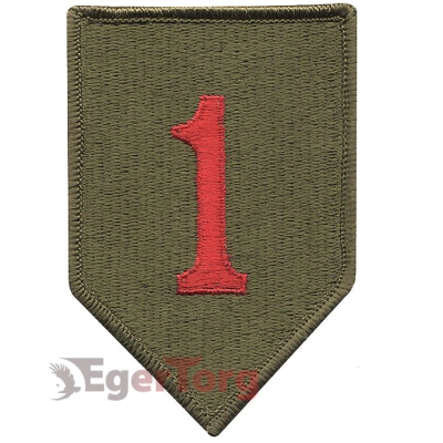 Нашивка плечевая   Big Red One     -  72131 U.S. Army 1st Infantry Division   Big Red One    Color Patch