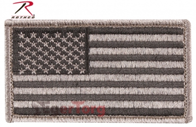 Нашивка флаг США  -  17780 FOLIAGE AMERICAN FLAG PATCH WITH HOOK     LOOP
