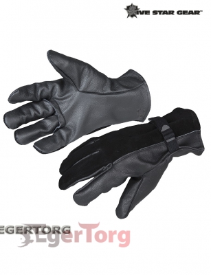 Кожаные военные перчатки D3A