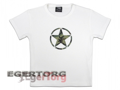 Белая женская футболка «Звезда»