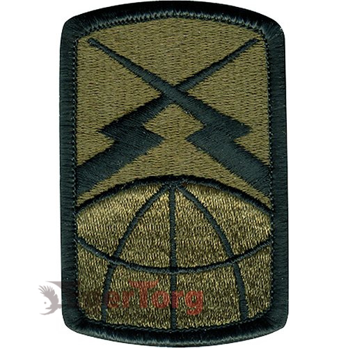 Нашивка плечевая   Finest of the First     -  72111 U.S. Army 160th Signal Brigade   Finest of the First    Subdued Patch