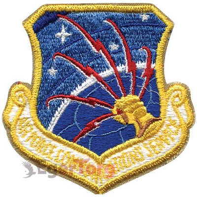 Нашивка плечевая   Air Force Communication Service     -  72110 U.S.A.F. Air Force Communication Service Color Patch