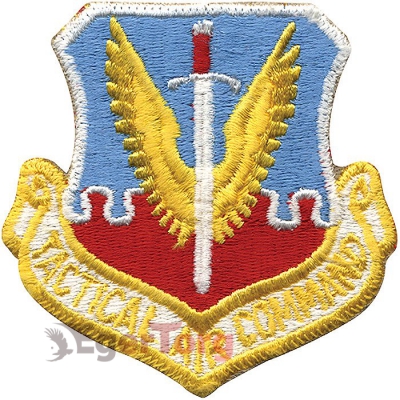 Нашивка плечевая   Tactical Air Command     -  72114 U.S.A.F. Tactical Air Command Color Patch