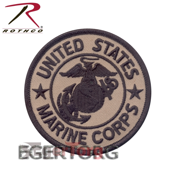 Нашивка - 1585 Rothco Marine Corps Patch W/ Hook & Loop 3"
