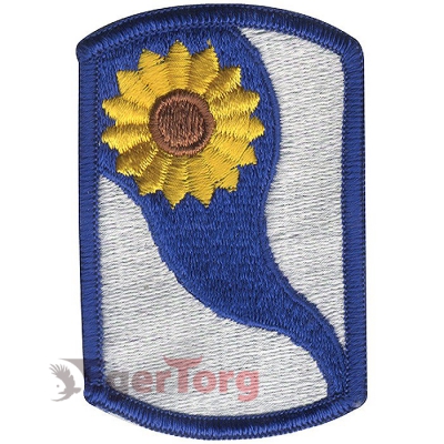 Нашивка плечевая   Kansas National Guard     -  72116 U.S. Army 69th Infantry Brigade   Kansas National Guard    Color Patch