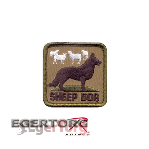 Нашивка плечевая  SHEEP DOG   -  72206 ROTHCO SHEEP DOG PATCH - HOOK BACKING