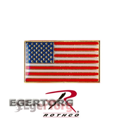 Значок классический прямоугольный флаг США  -  1867 Rothco Classic Rectangular US Flag Pin