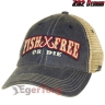 Бейсболка 'Fish Free or Die' Vintage Trucker Hat