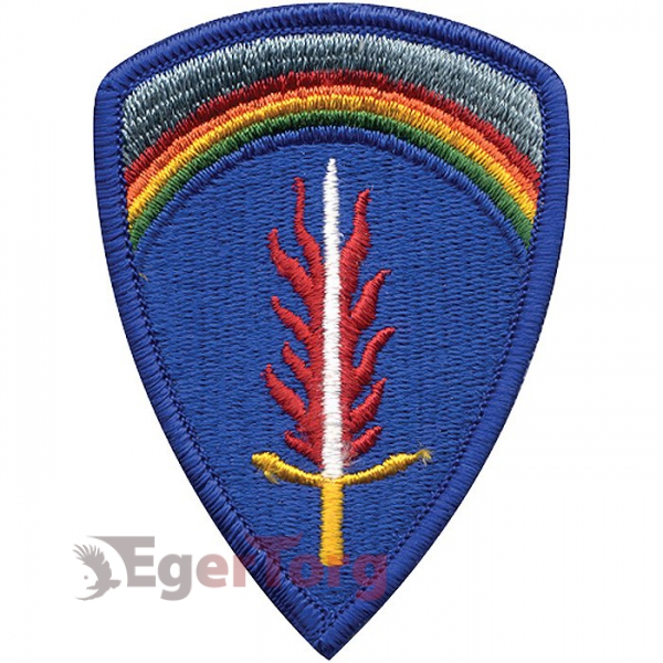 Нашивка плечевая   Army Europe     -  72128 U.S. Army Europe (USAREUR) Color Patch