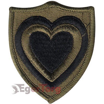 Нашивка плечевая   Honed in Combat     -  72134 U.S. Army XXIV Corps   Honed in Combat    Subdued Patch