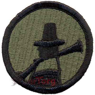 Нашивка плечевая   Pilgrim Division     -  72139 U.S. Army 94th Army Reserve Command   Pilgrim Division    Subdued Patch