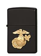Зажигалка Zippo Black USMC Crest Lighter