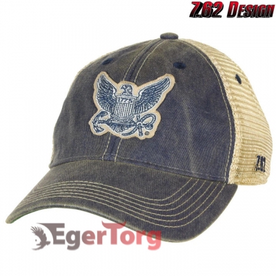 Бейсболка US Navy Logo Vintage Trucker Hat