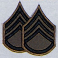 Нашивка штаб-сержанта  -  1634 STAFF SERGEANT SUBDUED CHEVRON PATCH