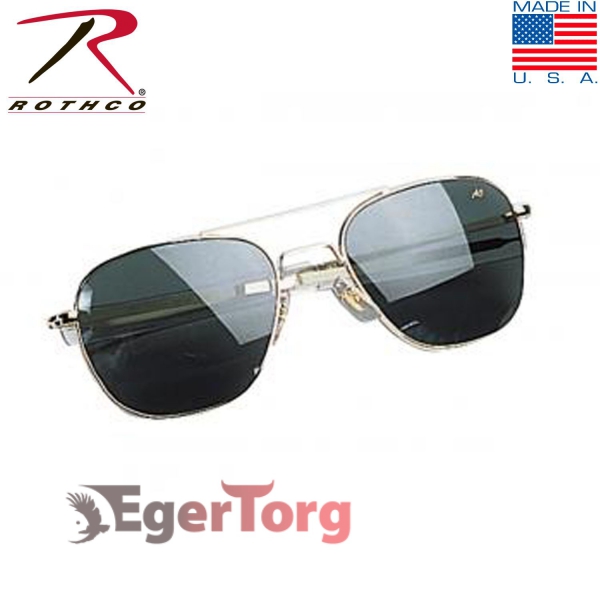 Очки American Optical Original Pilots Polarized Sunglasses 52mm Золотая Оправа