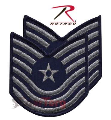 Нашивка мастер-сержант ВВС США  -  72174 PATCH - USAF MASTER SERGEANT 1986-1992  -  LRG