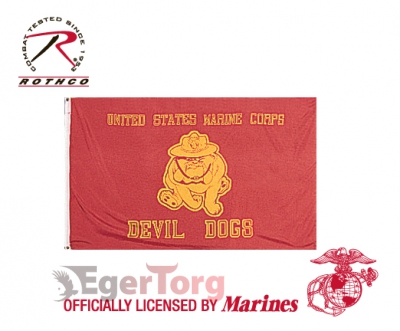 Флаг DEVIL DOGS  -  1461 USMC DEVIL DOGS 3’ x 5’ FLAG