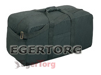 Брезентовая черная сумка для крупногабаритных грузов