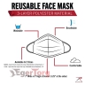 Многоразовая трехслойная маска для лица Rothco с рисунком