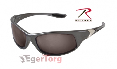 Спортивные солнцезащитные очки  -   4354 ROTHCO 0.25 ACP SUNGLASSES - GRAY FRAME - SMOKE LENS
