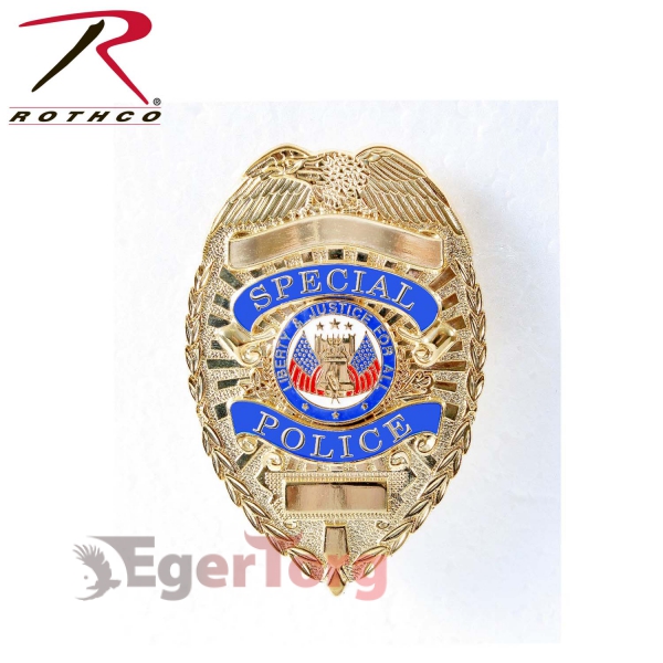 ЖЕТОН ПОЛИЦИИ США ROTHCO DELUXE BADGE SPECIAL POLICE GOLD