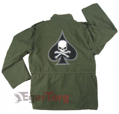 Куртка M-65 винтаж оливковая  DEATH SPADE