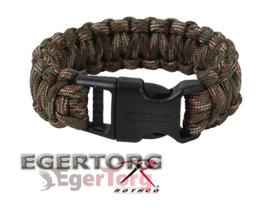 Широкий паракорд-браслет лесной камуфляж  -  978 Rothco Deluxe Paracord Bracelets