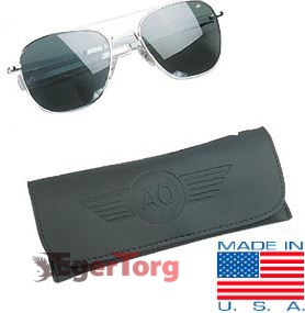 Очки American Optical Original Pilots Sunglasses 52mm Хромовая Оправа