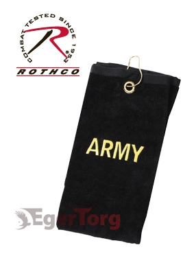 Полотенце "ARMY"/ 2900 BLACK MILITARY EMBROIDERED GOLF TOWELS (1)
