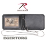 Кожаный черный держатель удостоверения и бейджа -  1138 Rothco Leather Neck Identification Holder