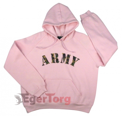 Розовый пуловер с логотипом   ARMY