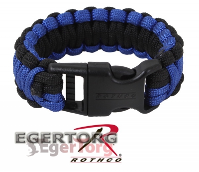 Широкий паракорд-браслет черно-синий  - 973 Rothco Deluxe Paracord Bracelets