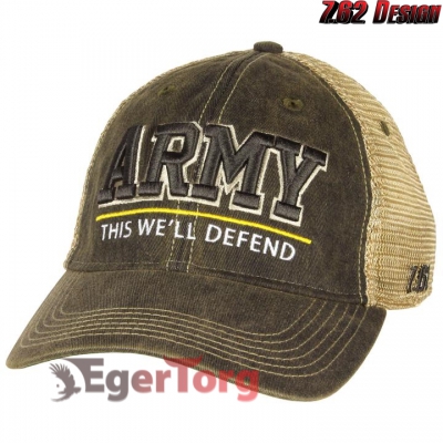 БЕЙСБОЛКА US Army 'Defend' Vintage Trucker Hat
