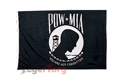 Флаг   Пропавшие без вести    -  1438 P.O.W - M.I.A 2' X 3' POLY FLAGS